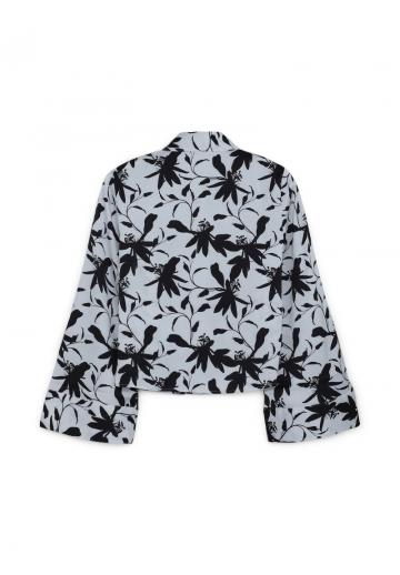 Атласная блузка