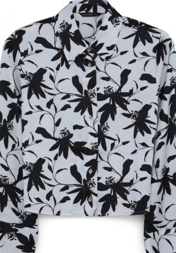 Атласная блузка