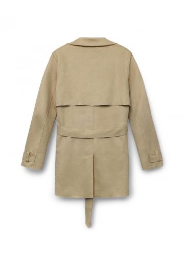 Пальто из искусственной кожи