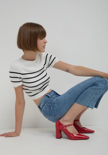 Туфли с высоким носом