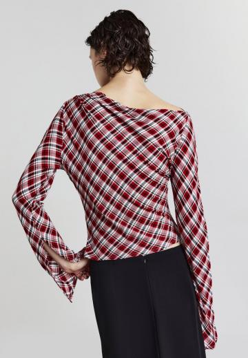 Атласная блузка