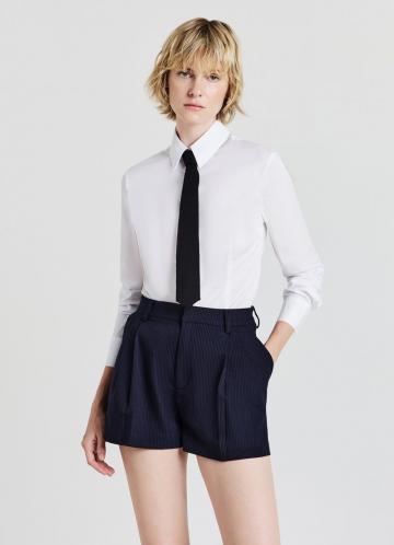 Атласная блузка