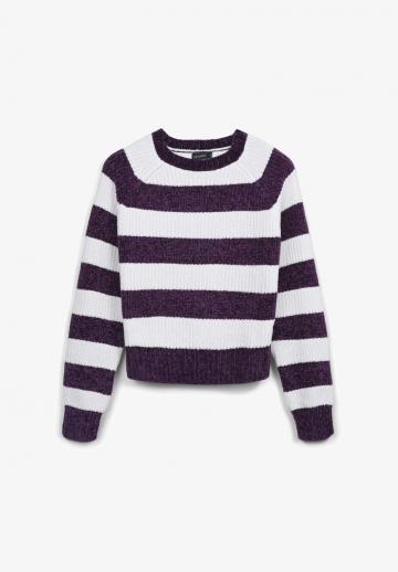 Пуловер в полоску