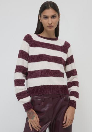 Пуловер в полоску