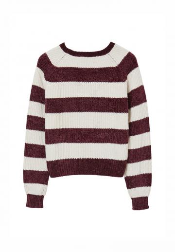 Пуловер в полоску