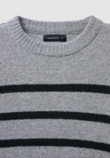 Пуловер в полоску