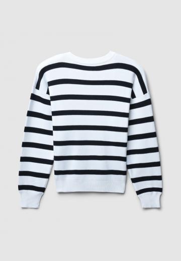 Пуловер в полоску