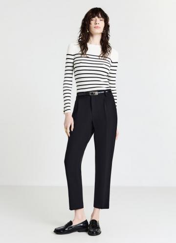 Пуловер в полоску