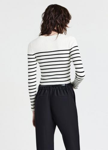 Пуловер в полоску