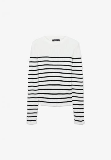 Пуловер в полоску