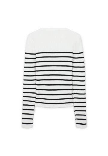 Пуловер в полоску