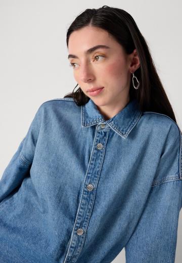 Джинсовая блузка