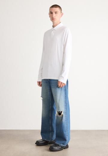 Поло с длинным рукавом