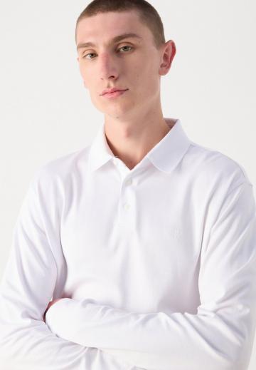 Поло с длинным рукавом