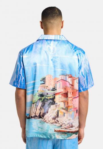 Атласная блузка