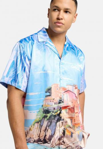 Атласная блузка