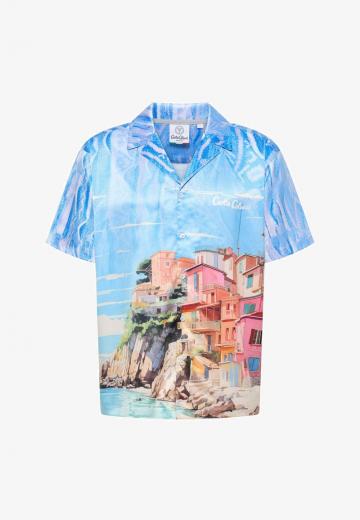 Атласная блузка