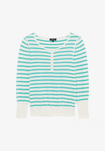 Пуловер с рукавом три четверти