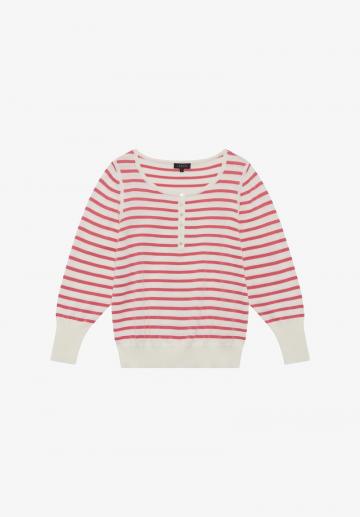 Пуловер в полоску