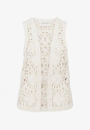 Вязаный жилет