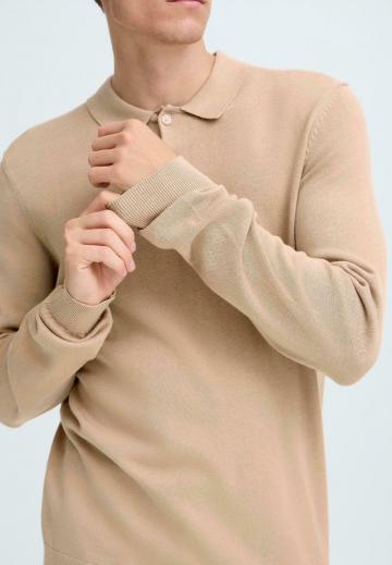 Поло с длинным рукавом