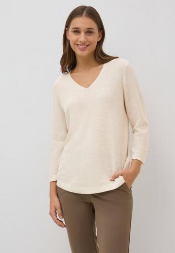 Пуловер с рукавом три четверти