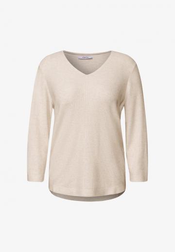 Пуловер с рукавом три четверти