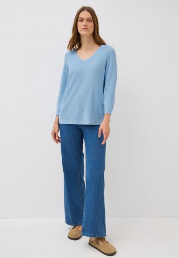 Пуловер с рукавом три четверти