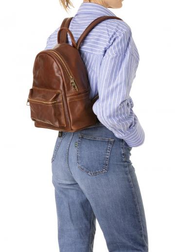 Кожаный рюкзак