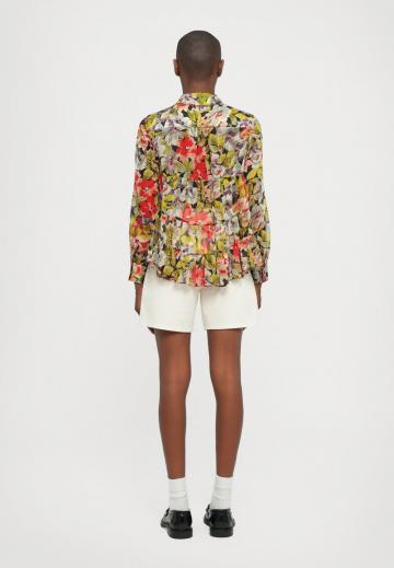 Атласная блузка