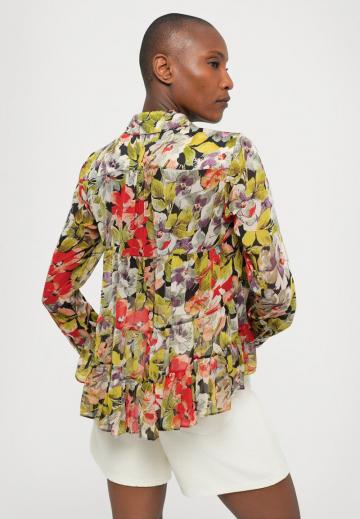 Атласная блузка