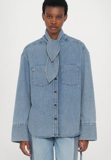 Джинсовая блузка