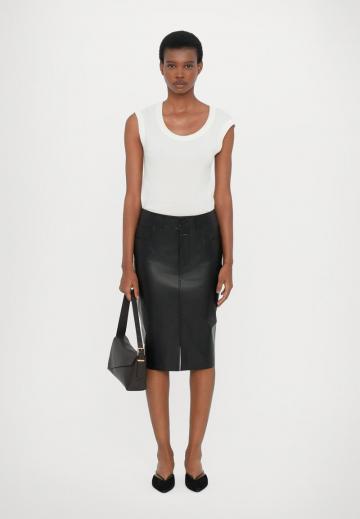 Кожаная юбка