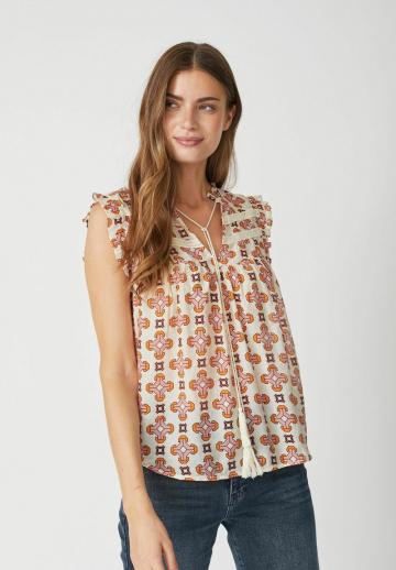 Блузка без рукавов