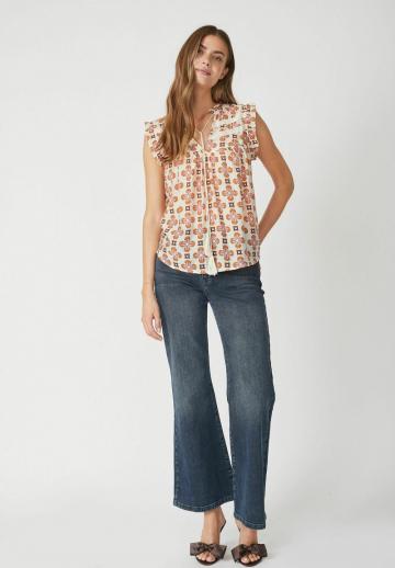 Блузка без рукавов