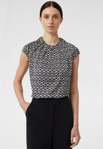 Атласная блузка