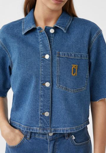 Джинсовая блузка