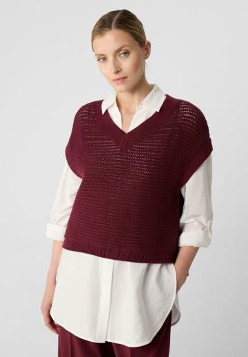 Пуловер без рукавов