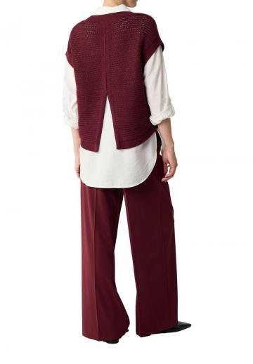 Пуловер без рукавов