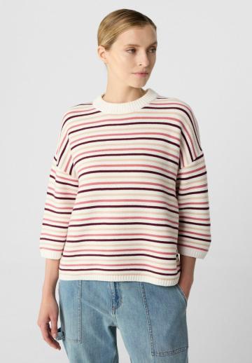 Пуловер в полоску