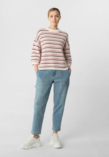 Пуловер в полоску
