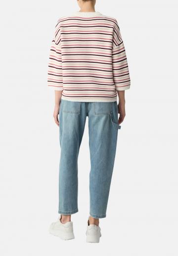 Пуловер в полоску