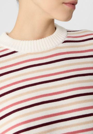 Пуловер в полоску