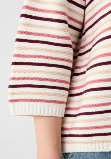 Пуловер в полоску