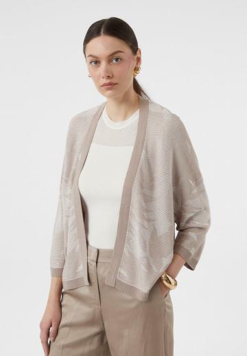 Жаккардовая вязаная кофта