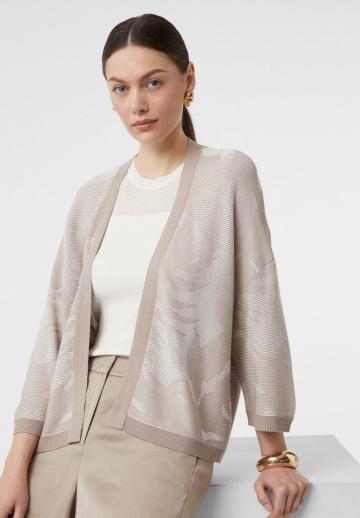 Жаккардовая вязаная кофта