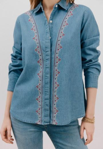 Джинсовая блузка