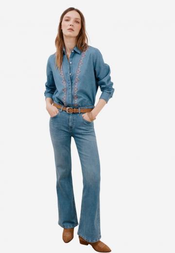 Джинсовая блузка
