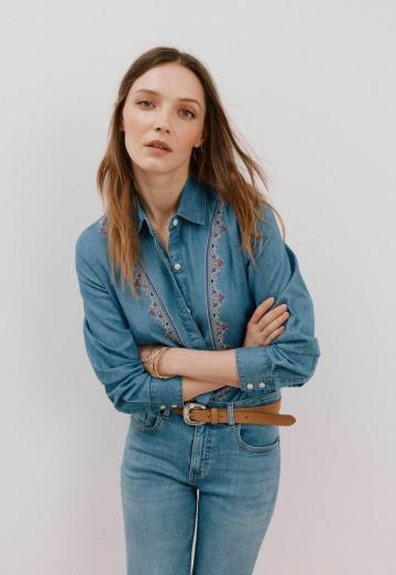 Джинсовая блузка