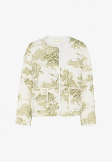 Жаккардовая вязаная кофта